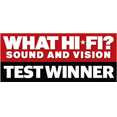 5 STARS WHAT HIFI - SOUND AND VISION TEST WINNER